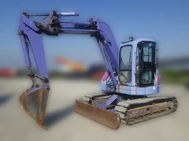 KOMATSU PC75UU-3 - 17540, full front view of the unit