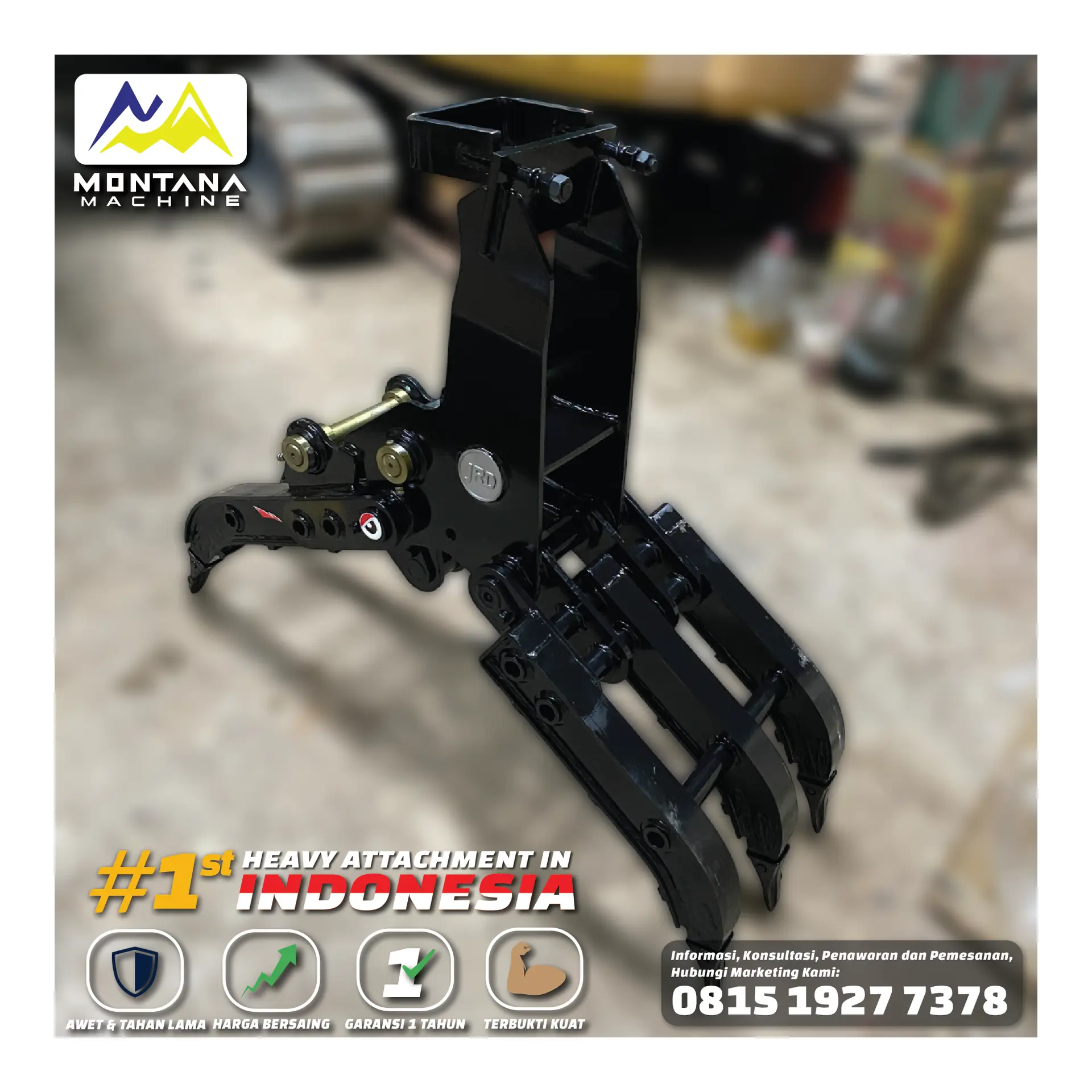 MECHANICAL GRAPLE 5 TON, tampak belakang