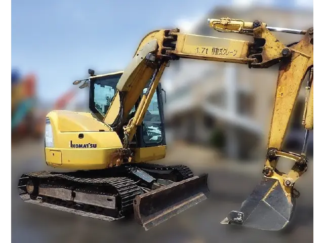 KOMATSU PC78UU-8 - 23484, full front view of the unit