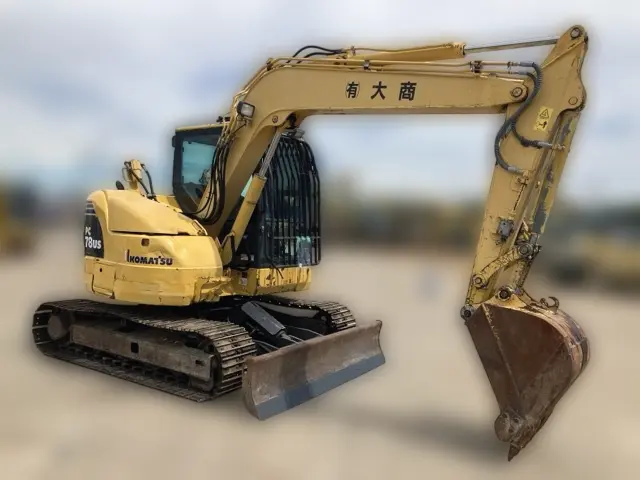 KOMATSU PC78US-8 - 21336, full front view of the unit