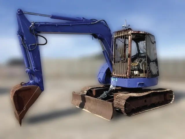 KOMATSU PC78US-5 - 1855, tampak depan keseluruhan unit