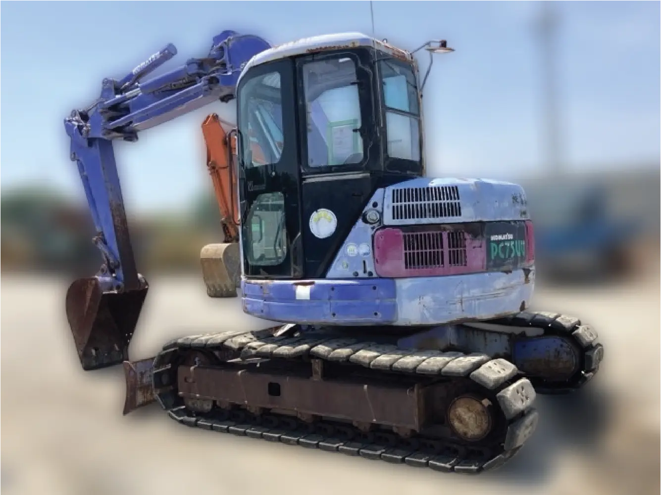 KOMATSU PC75UU-3 - 15784, rear view