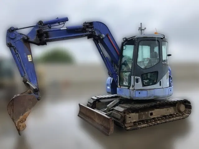 KOMATSU PC78UU-6E0 - 25387, tampak depan keseluruhan unit
