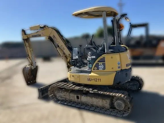 KOMATSU PC40MR-3 21977, tampak samping kiri