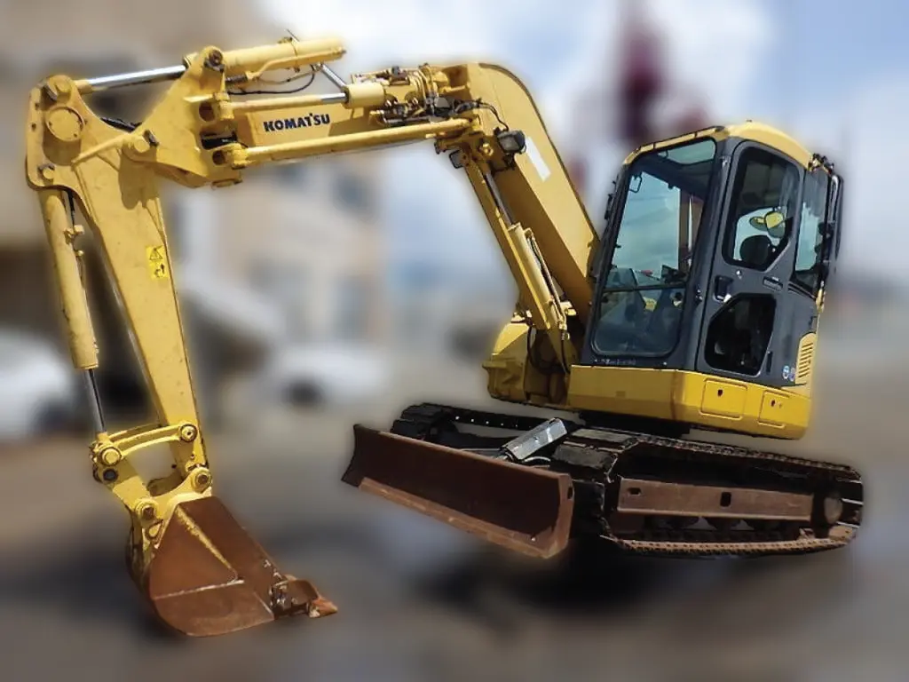KOMATSU PC78UU-8 - 18517, tampak samping kiri