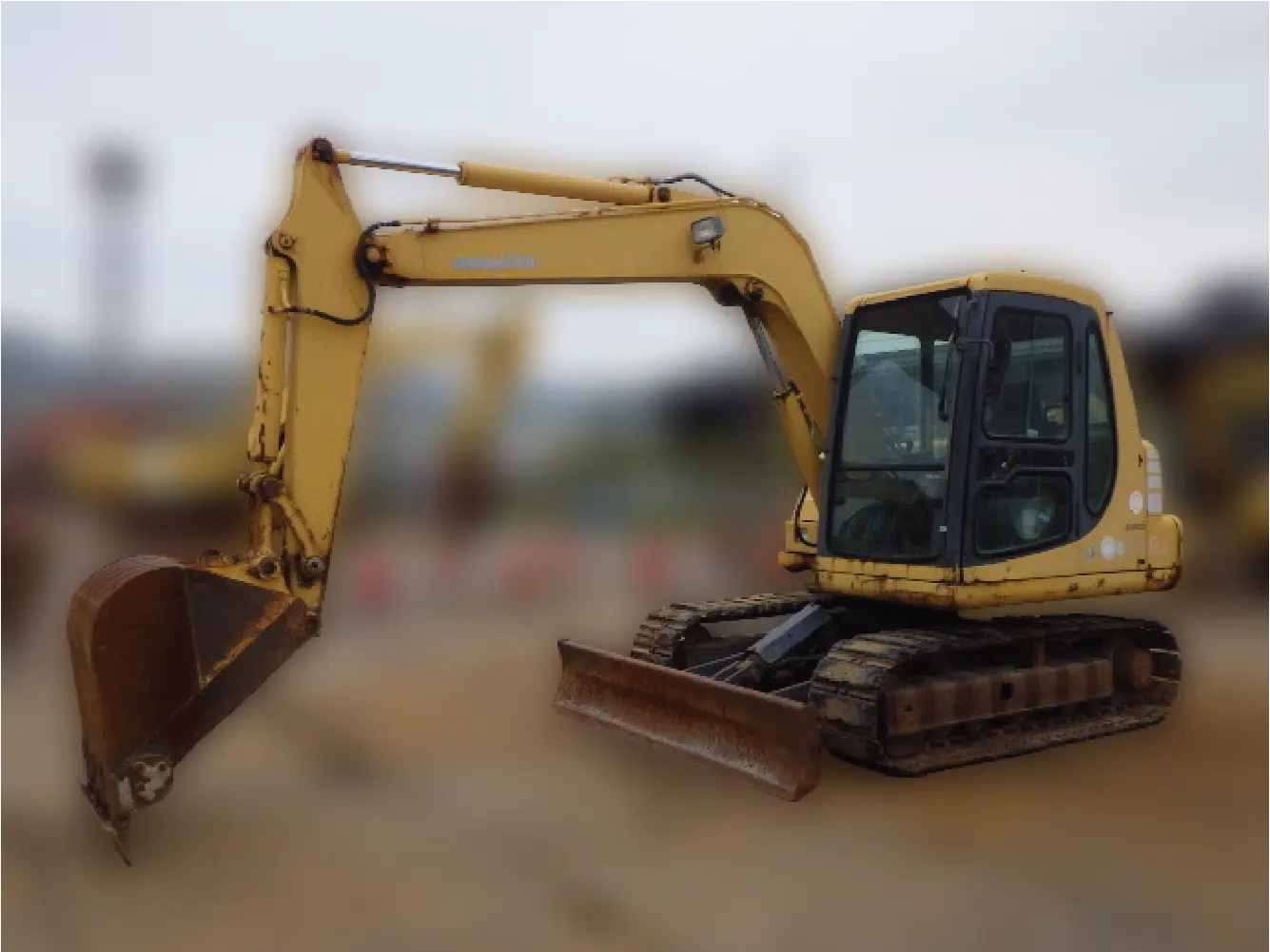 KOMATSU PC60-7C - 58586, full front view of the unit