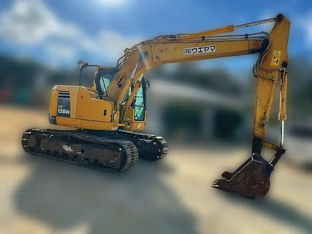 KOMATSU PC128US-8 - 26794, tampak depan keseluruhan unit