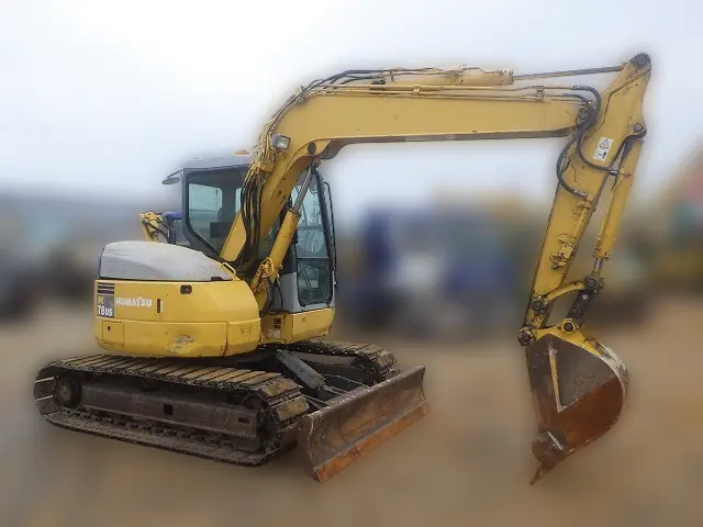 KOMATSU PC78US-6N0 - 6886, full front view of the unit