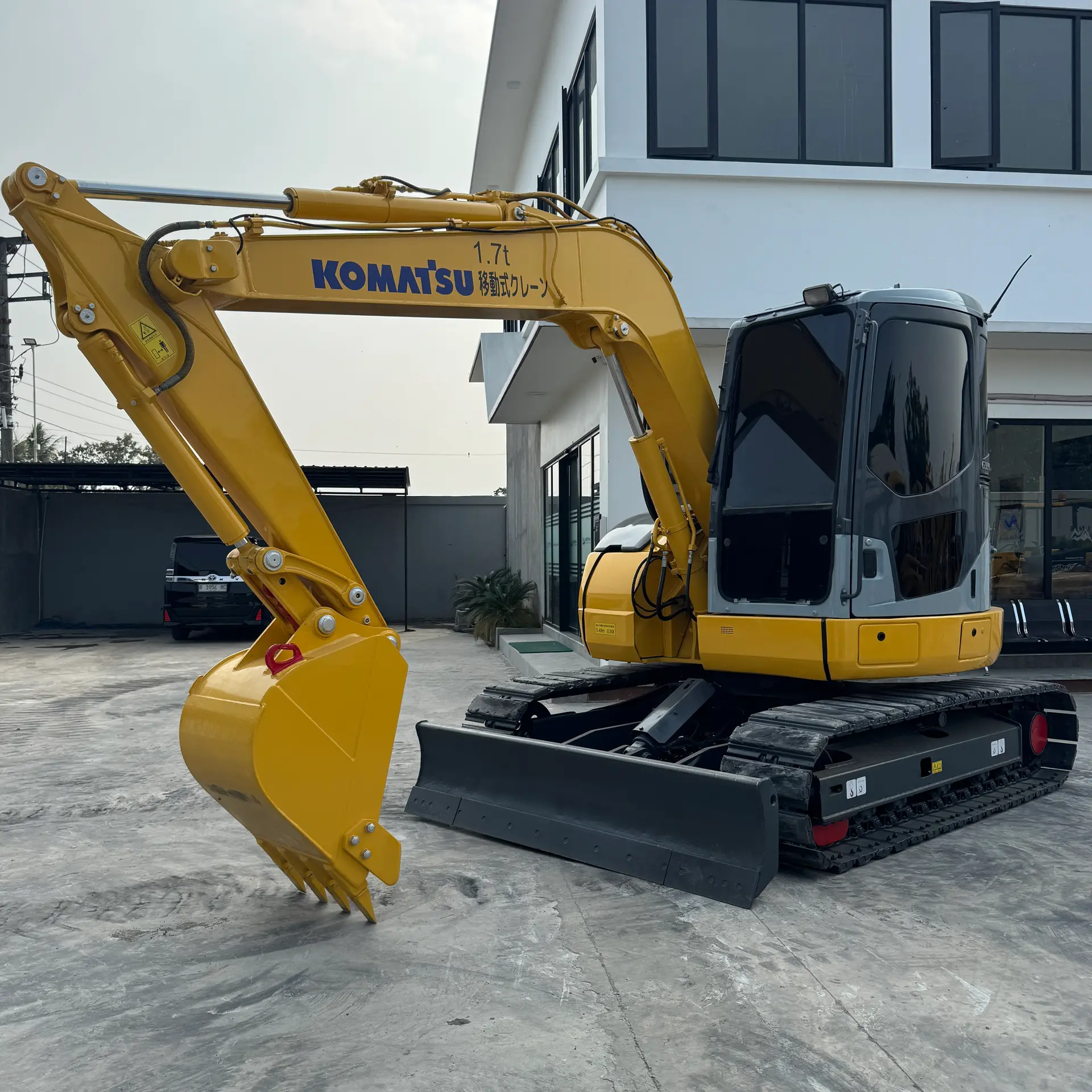 KOMATSU PC78US-6N0 - 8447, full front view of the unit