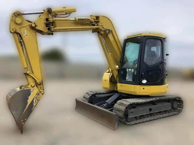KOMATSU PC78UU-6 - 22199, tampak depan keseluruhan unit