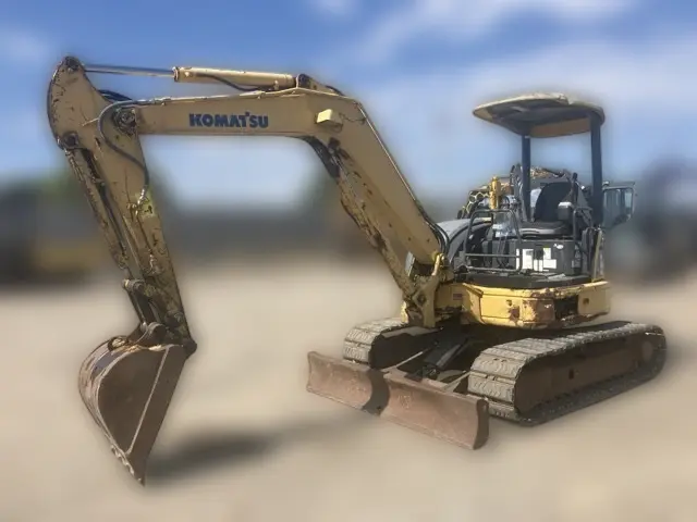 KOMATSU PC40MR-2 - 9416, tampak depan keseluruhan unit