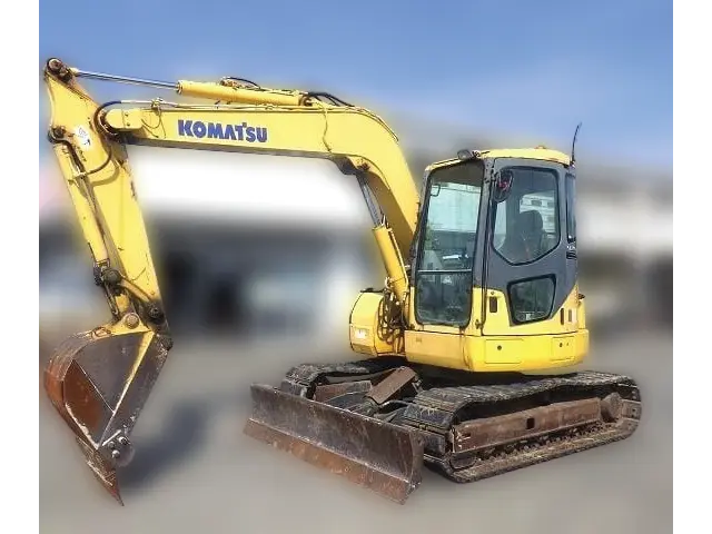 KOMATSU PC78US-6N0 - 7577, tampak depan keseluruhan unit