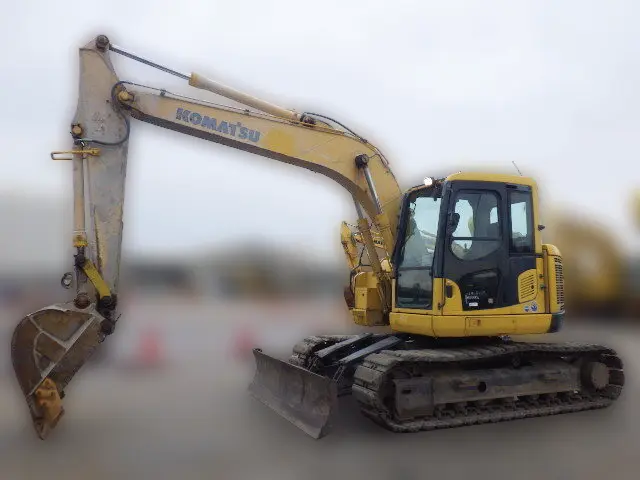 KOMATSU PC138US-8 - 31585, tampak depan keseluruhan unit