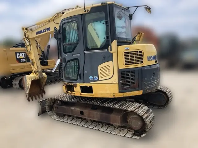 KOMATSU PC78US-8 - KMTPC213L01015981, tampak samping kiri