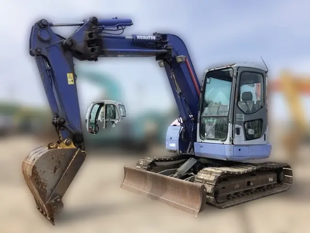 KOMATSU PC78UU-6E0 - 24907, full front view of the unit