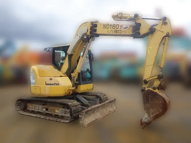 KOMATSU PC78UU-8 - 20160, full front view of the unit