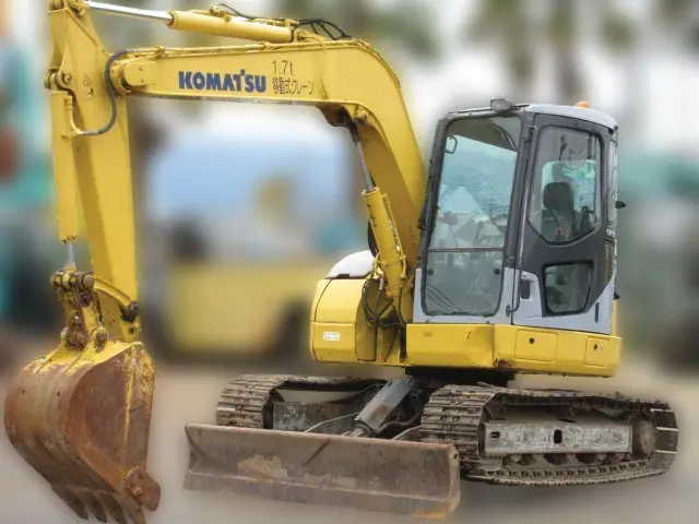 KOMATSU PC78US-6N0 - 11574, full front view of the unit