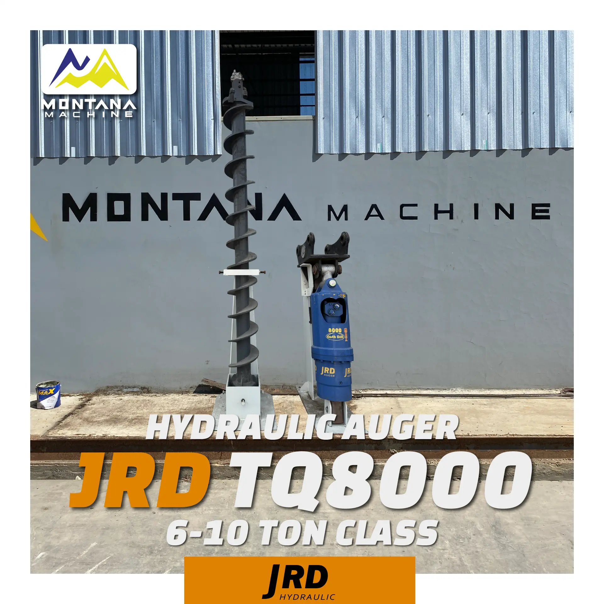 AUGER JRD TQ 8000 BRACKET + MACHINE, foto 1 dari 3