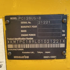 Komatsu PC128US-8 21221 Built-Up TH. 2025 - Gambar 25