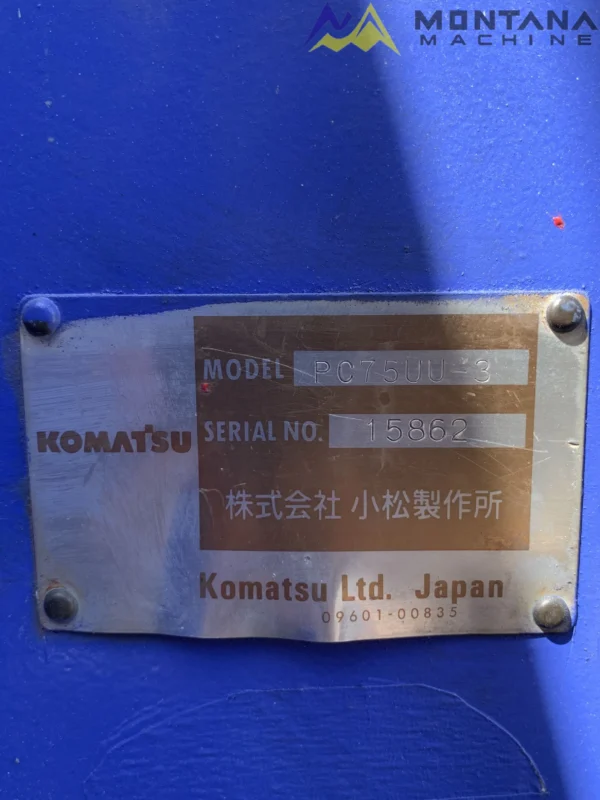 Excavator Komatsu PC75UU-3 15862 Built-Up TH. 2025 - Image 41