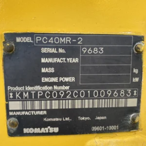 Excavator Komatsu PC40MR-2 9683 Built-Up TH. 2025 - Gambar 25