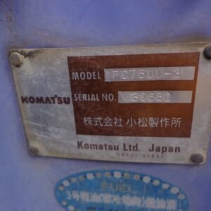 Komatsu PC75UU-3 30680 Built-Up TH. 2025 - Gambar 5
