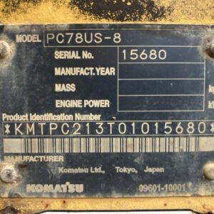Komatsu PC78US-8 15680 Built-Up TH. 2025 - Gambar 5
