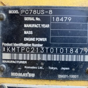 Excavator Komatsu PC78US-8 18479 Built-Up TH. 2025 - Gambar 5