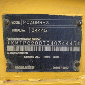 Komatsu PC30MR-3 34445 Import Ex.Japan - Gambar 26
