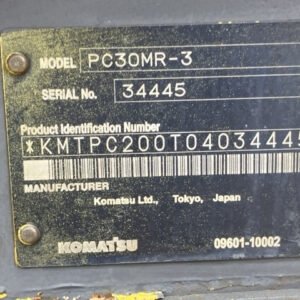 Komatsu PC30MR-3 34445 Built-Up TH. 2025 - Gambar 5