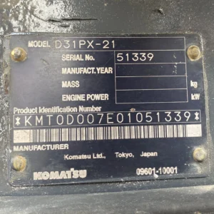 Komatsu D31PX-21 51339 Import Ex.Japan - Gambar 26