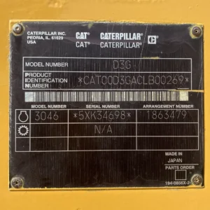 CAT D3G 5XK34698 Import Ex.Japan - Gambar 26