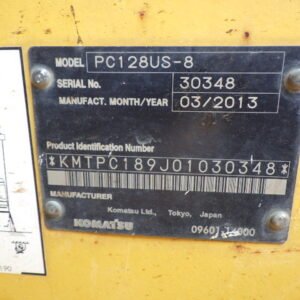 Komatsu PC128US-8 30348 Import Ex.Japan - Gambar 5