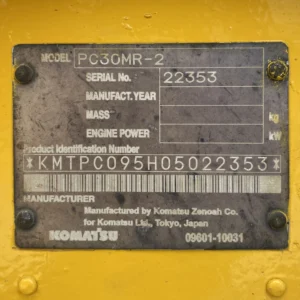 Komatsu PC30MR-2 22353 Import Ex.Japan - Gambar 26