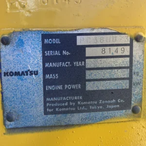 Komatsu PC38UU-3 8149 Import Ex.Japan - Gambar 26