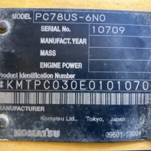 Komatsu PC78US-6N0 10709 Built-Up TH. 2025 - Gambar 5