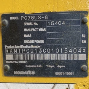 Komatsu PC78US-8 15404 Long Arm Import Ex.Japan - Gambar 26
