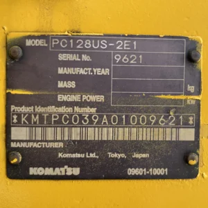 Komatsu PC128US-2E1 9621 Import Ex.Japan - Gambar 26