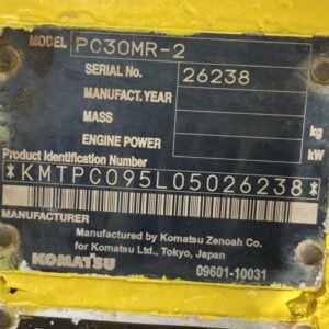 Komatsu PC30MR-2 26238 Import Ex.Japan - Gambar 5