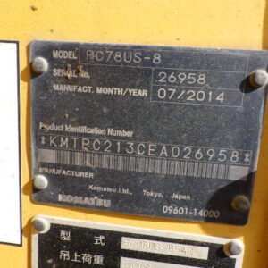Komatsu PC78US-8 26958 Import Ex.Japan - Gambar 4