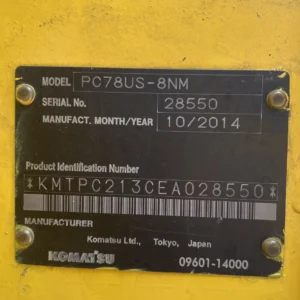 Komatsu PC78US-8NM 28550 + Rotary Grapple Import Ex.Japan - Gambar 26