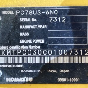 Komatsu PC78US-6N0 7312 Import Ex.Japan - Gambar 5