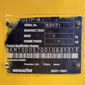 Komatsu D21P-8 83931 Import Ex.Japan - Gambar 26