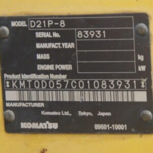 Komatsu D21P-8 83931 Import Ex.Japan - Gambar 4