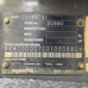 Komatsu D31PX-21 50880 Import Ex.Japan - Gambar 26