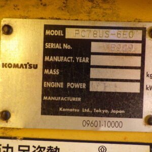 Komatsu PC78US-6EO 5929 Import Ex.Japan - Gambar 5