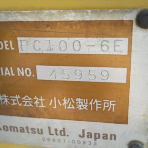 Komatsu PC100-6E 45959 Import Ex.Japan - Gambar 6