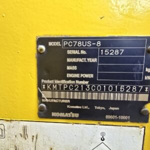 Komatsu PC78US-8 15287 Import Ex.Japan - Gambar 5