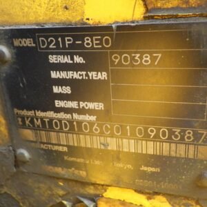 Komatsu D21P-8E0 90387 Import Ex.Japan - Gambar 5
