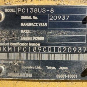 Komatsu PC138US-8 20937 Import Ex.Japan - Gambar 5